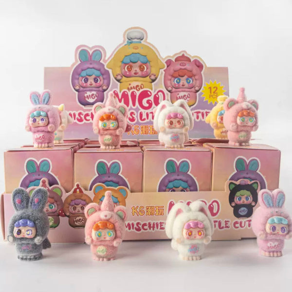 新作ラブラブ フェルト 泣き子ワンダー フィギュア ミニチュア アクセサリー 小女警 3D ブラインドボックス