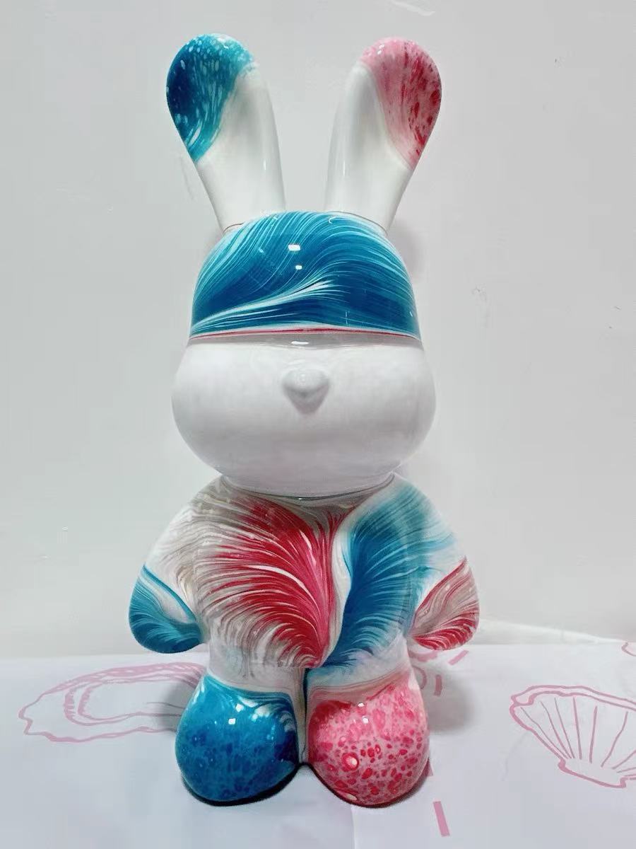 手作りDIY流体ウサギの完成品32CM