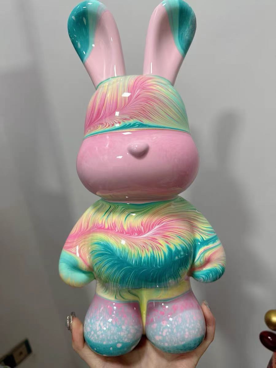手作りDIY流体ウサギの完成品32CM