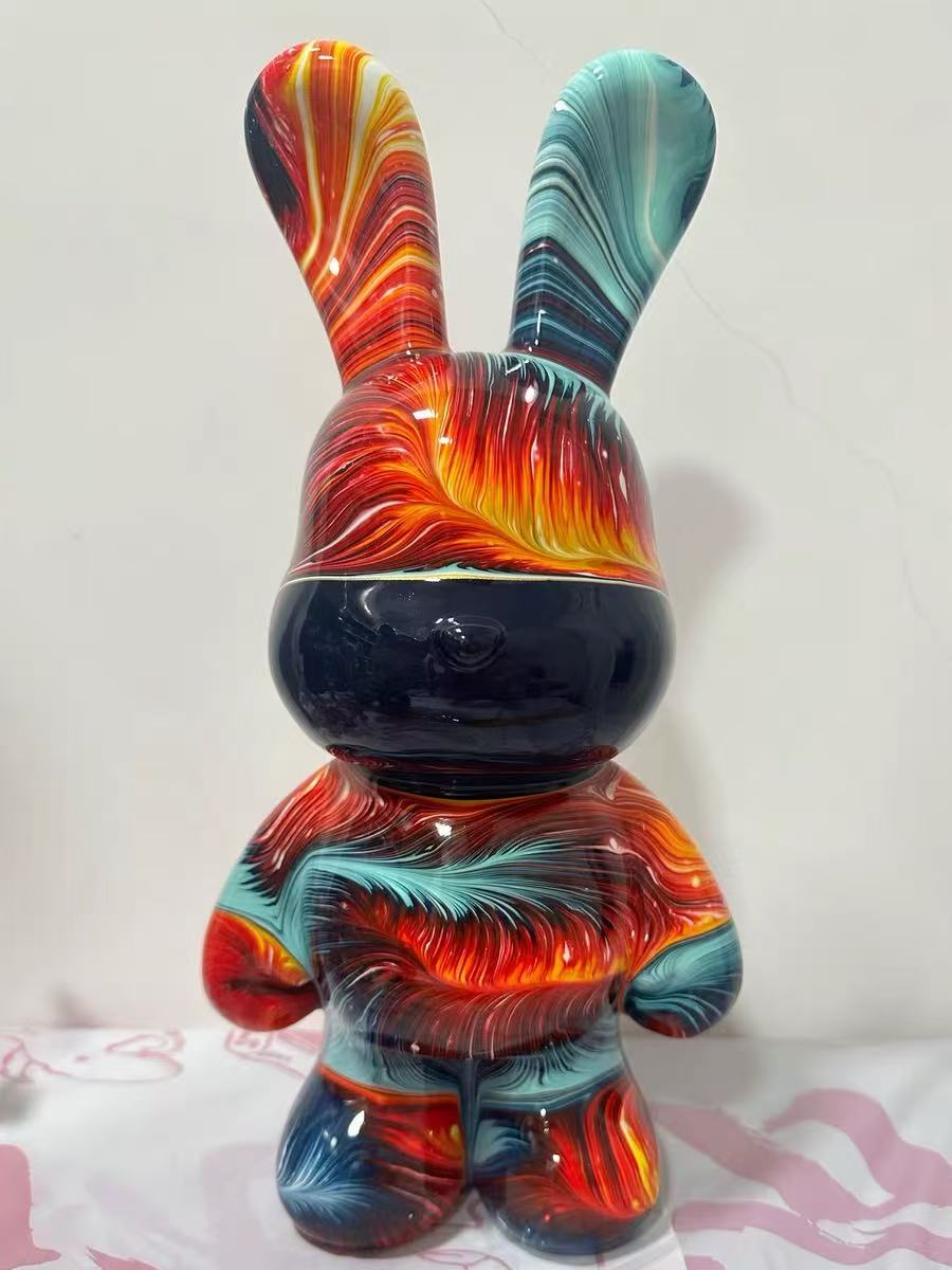 手作りDIY流体ウサギの完成品32CM