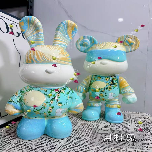 手作りDIY流体ウサギの完成品32CM