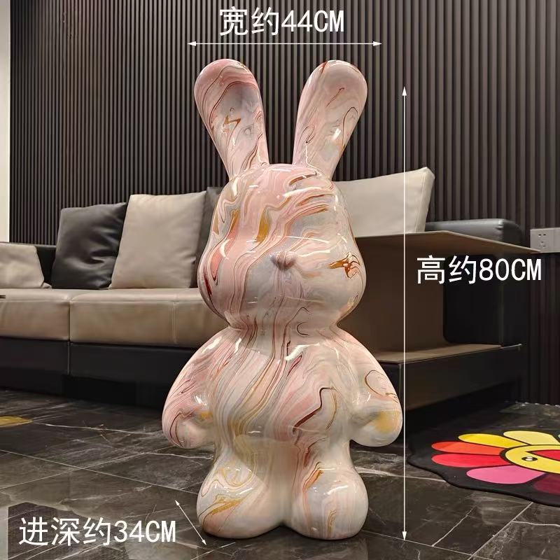 手作りDIY流体ウサギの完成品32CM